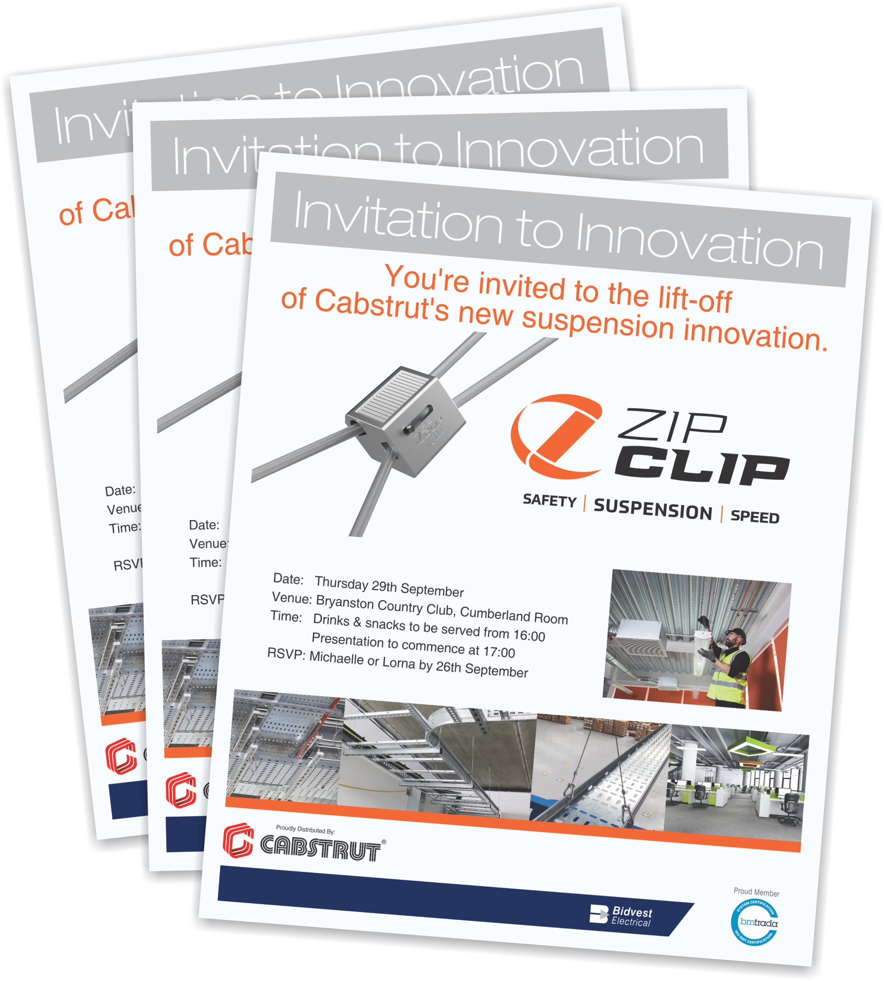 Zip Clip Launch Invitation